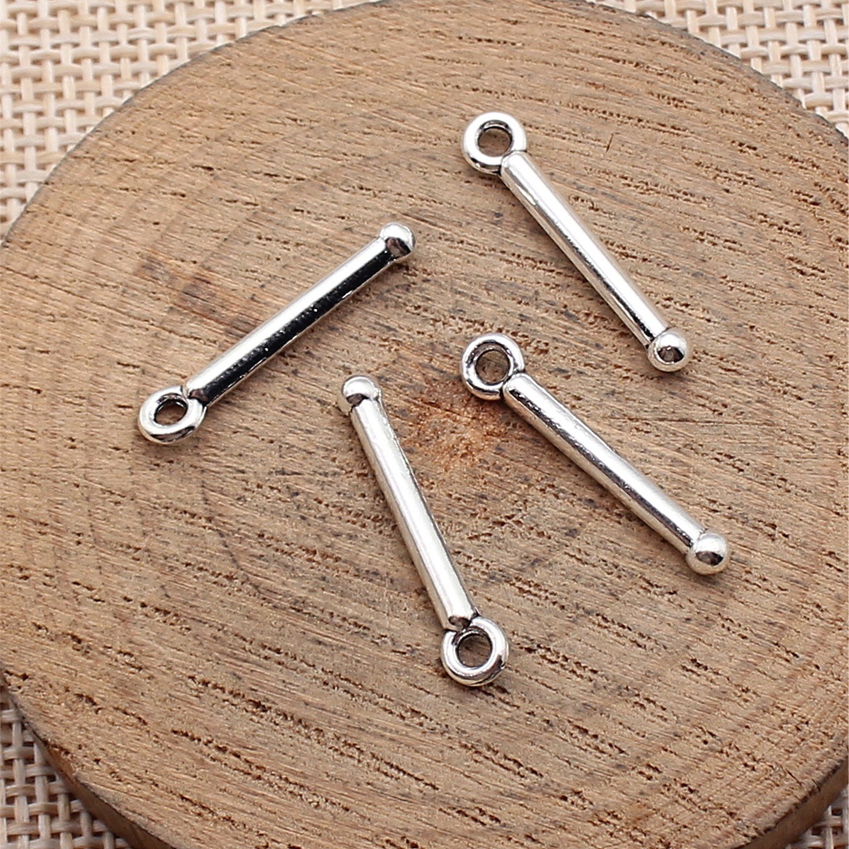 Vintage Tech Accessories - 80pcs 22x4.3mm(0.87x0.17inch) Antique Silver Color Drumstick