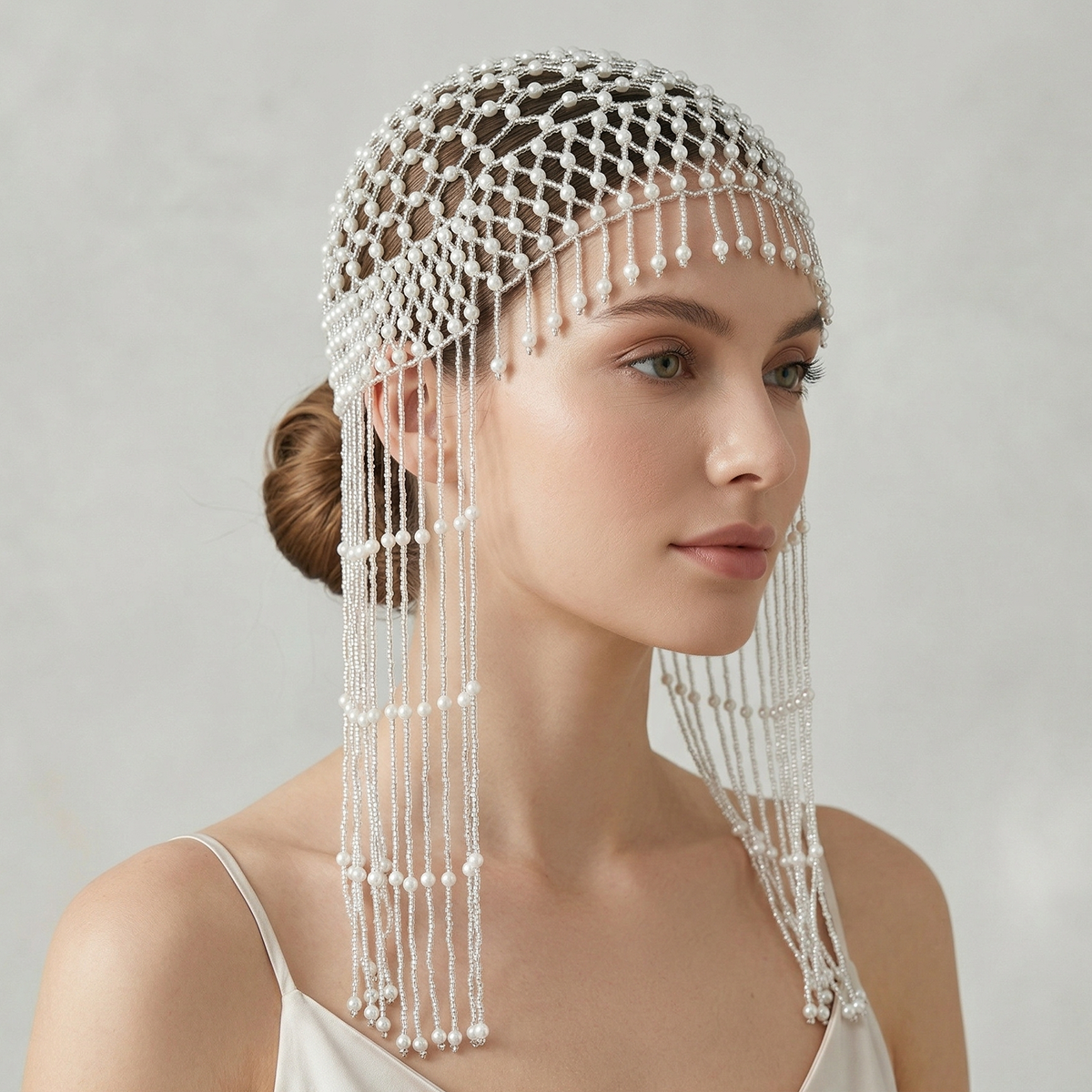 Luxury Pearls Beaded Headwrap  - Tech Accessories For Women 리뷰 및 가격