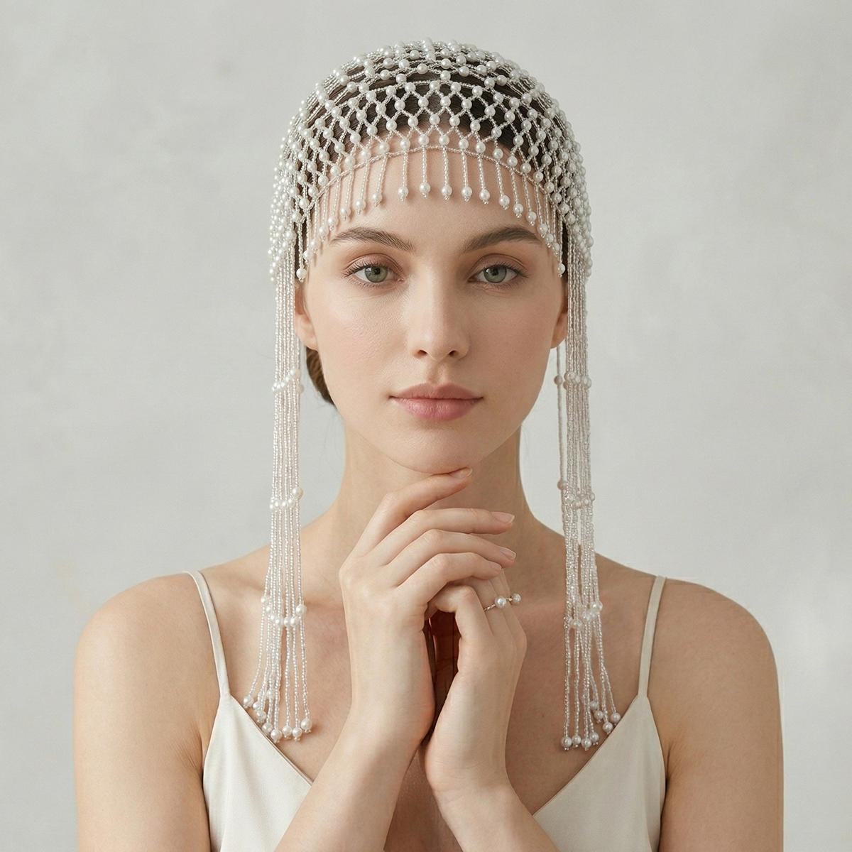 Luxury Pearls Beaded Headwrap  - Tech Accessories For Women 리뷰 및 가격