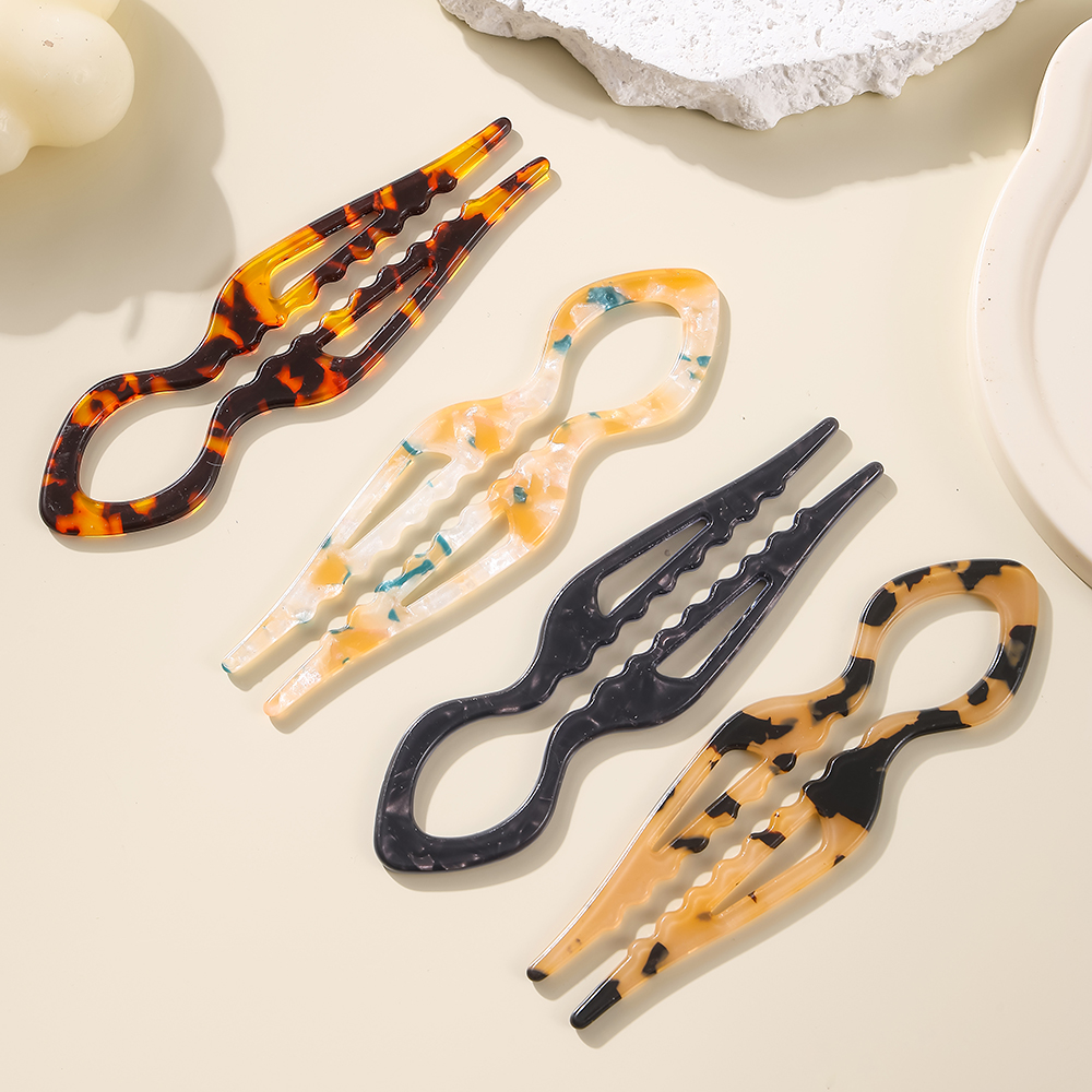 U-Shaped Hair Sticks Tortoises - Tech Accessories For Women 리뷰 및 가격