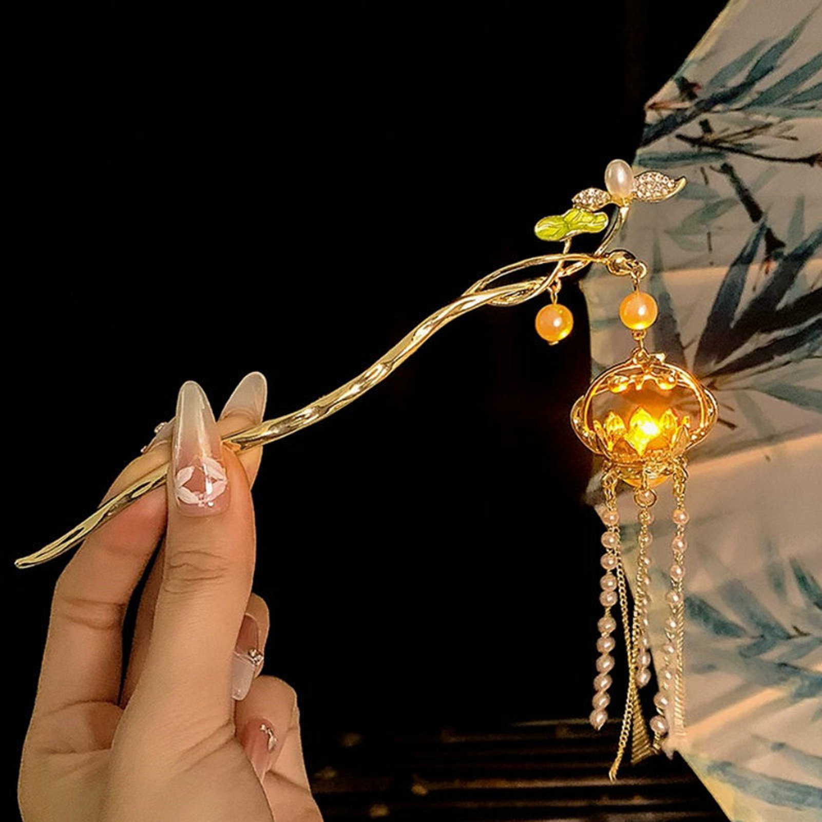 Luminous Flower Hairpin Exquis - Tech Accessories For Women 리뷰 및 가격