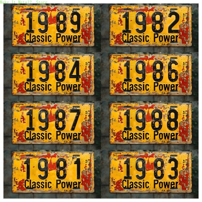 1980-1989 Vintage License Plat - Vintage Tech Accessories 리뷰 및 가격