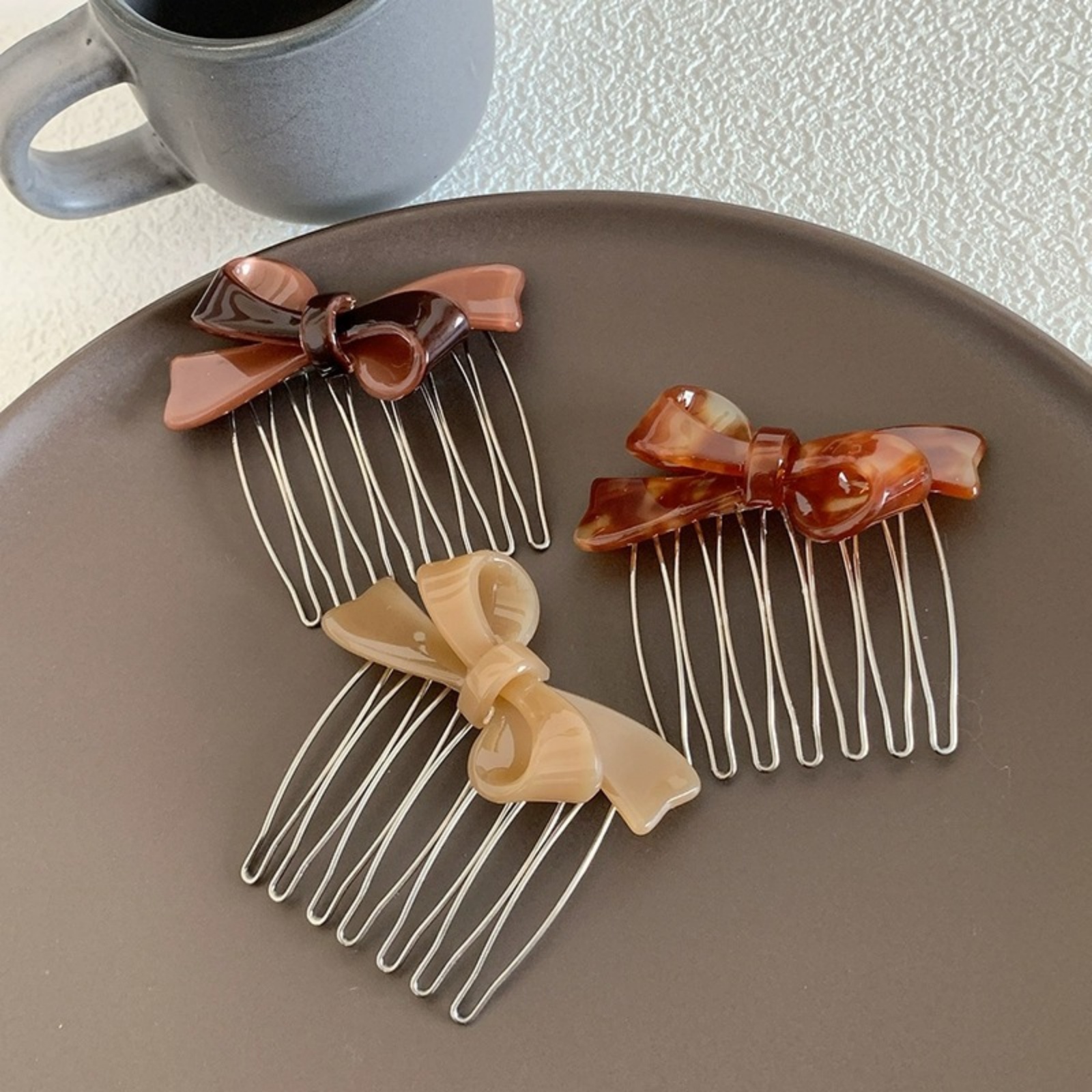 Women's Acrylic Bow Hair Combs - Tech Accessories For Women 리뷰 및 가격