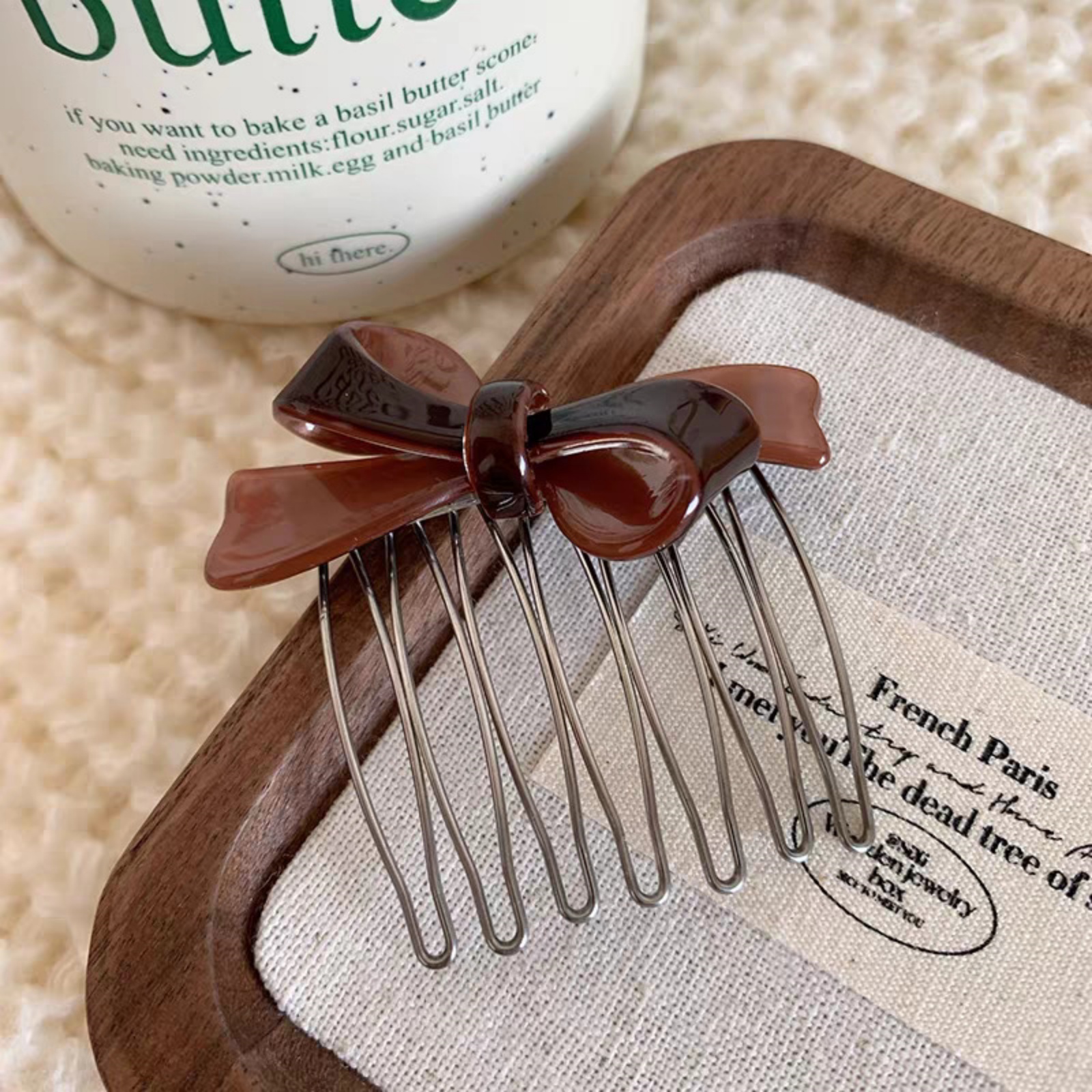 Women's Acrylic Bow Hair Combs - Tech Accessories For Women 리뷰 및 가격