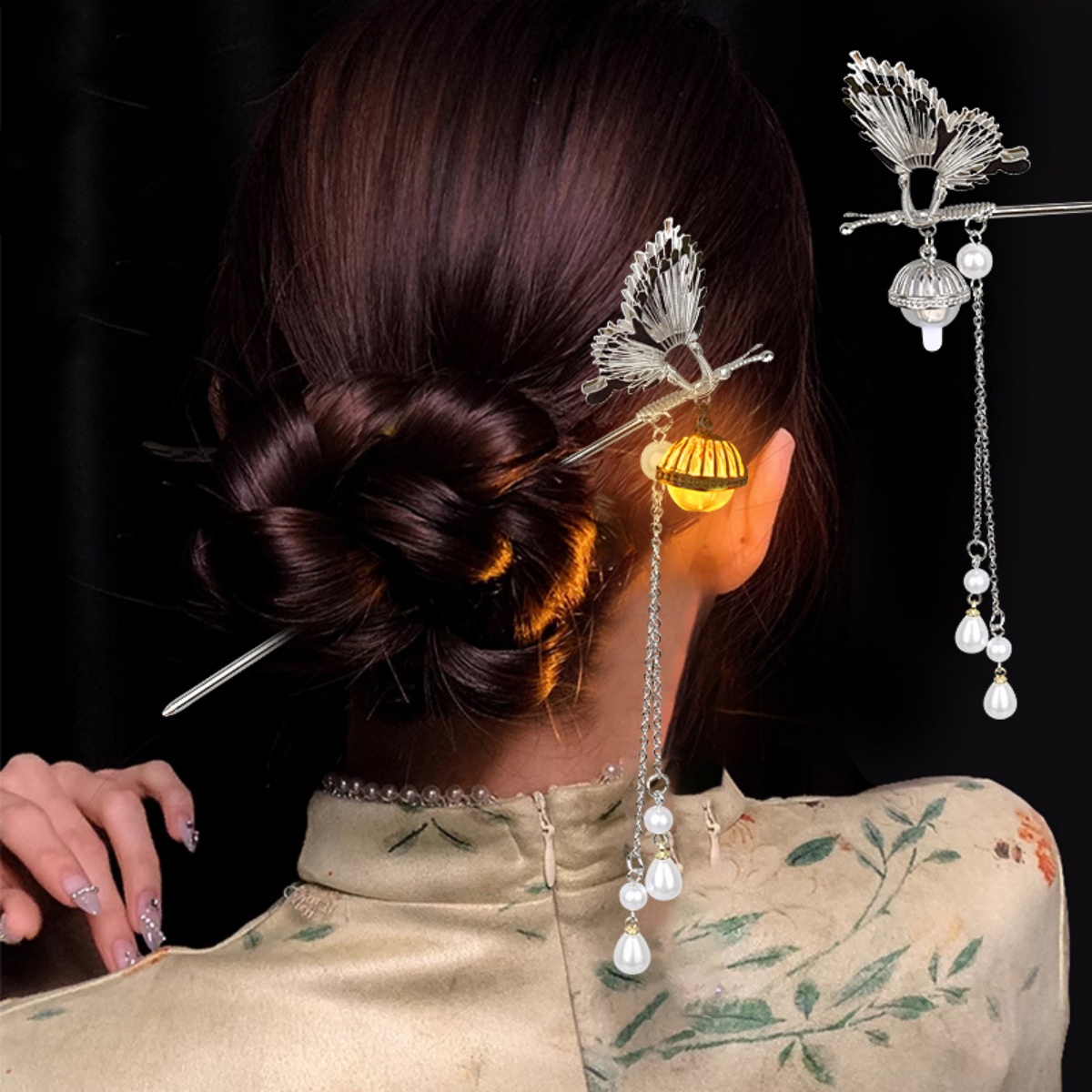 Luminous Flower Hairpin For Wo - Vintage Tech Accessories 리뷰 및 가격