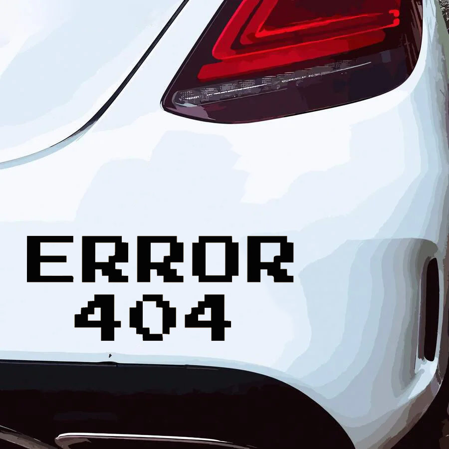 Error 404 Pixel Font Car Stick - Tech Accessories For Laptop 리뷰 및 가격