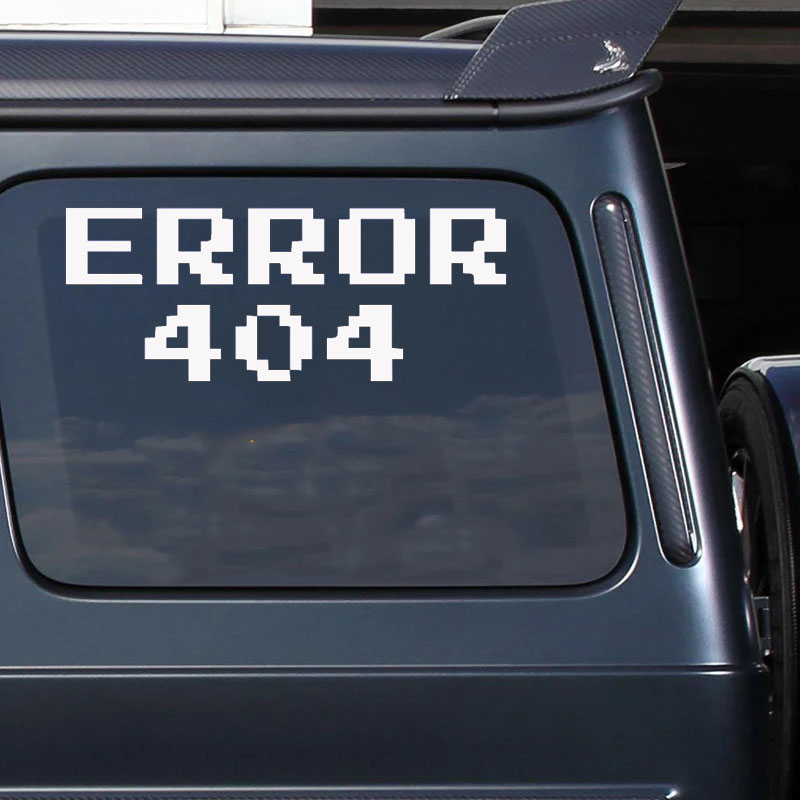 Error 404 Pixel Font Car Stick - Tech Accessories For Laptop 리뷰 및 가격