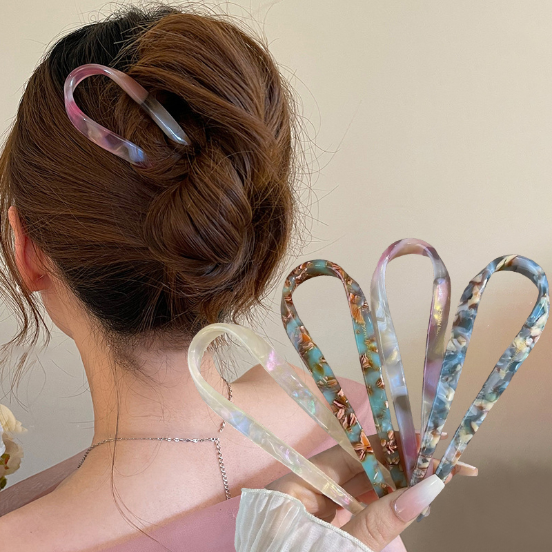 U-Shaped Hair Sticks Acetate A - Tech Accessories For Women 리뷰 및 가격