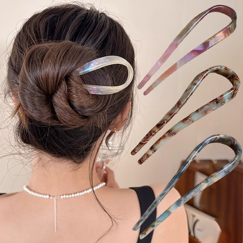 U-Shaped Hair Sticks Acetate A - Tech Accessories For Women 리뷰 및 가격