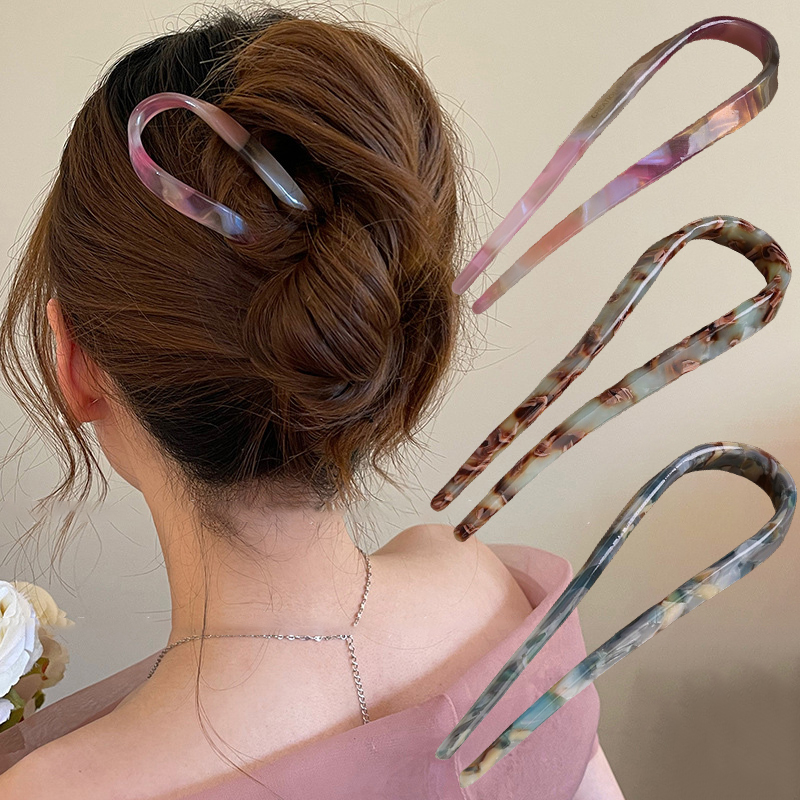 U-Shaped Hair Sticks Acetate A - Tech Accessories For Women 리뷰 및 가격
