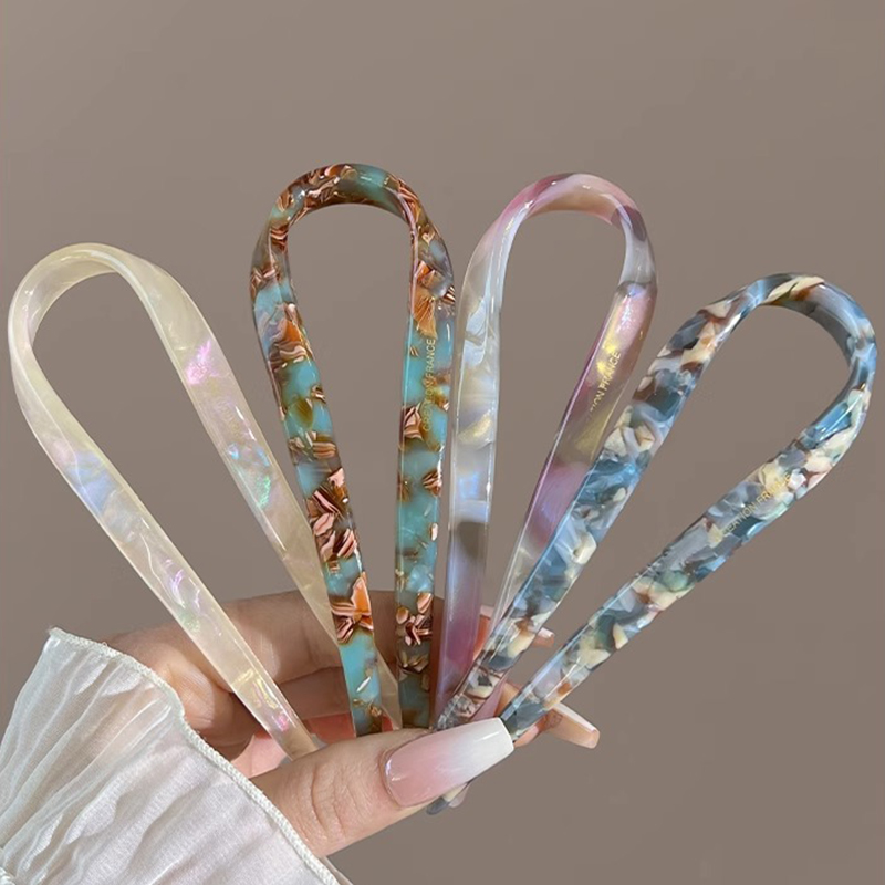 U-Shaped Hair Sticks Acetate A - Tech Accessories For Women 리뷰 및 가격