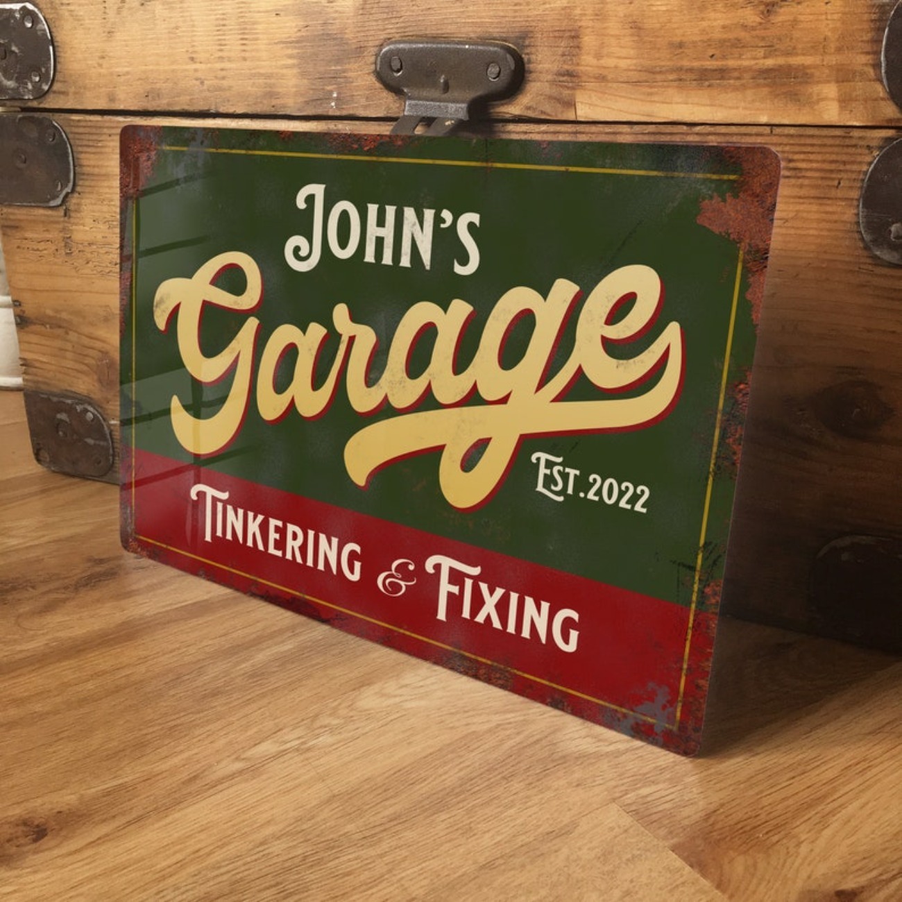 Custom Personalised Garage Met - Vintage Tech Accessories 리뷰 및 가격