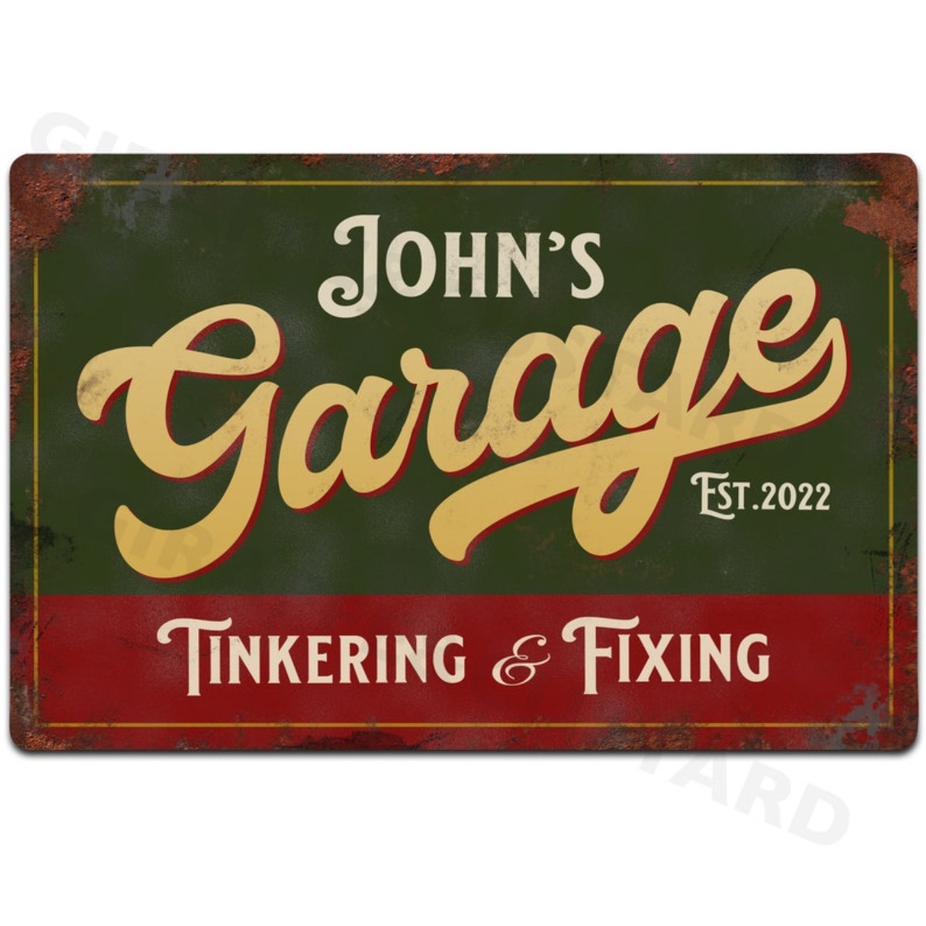 Custom Personalised Garage Met - Vintage Tech Accessories 리뷰 및 가격