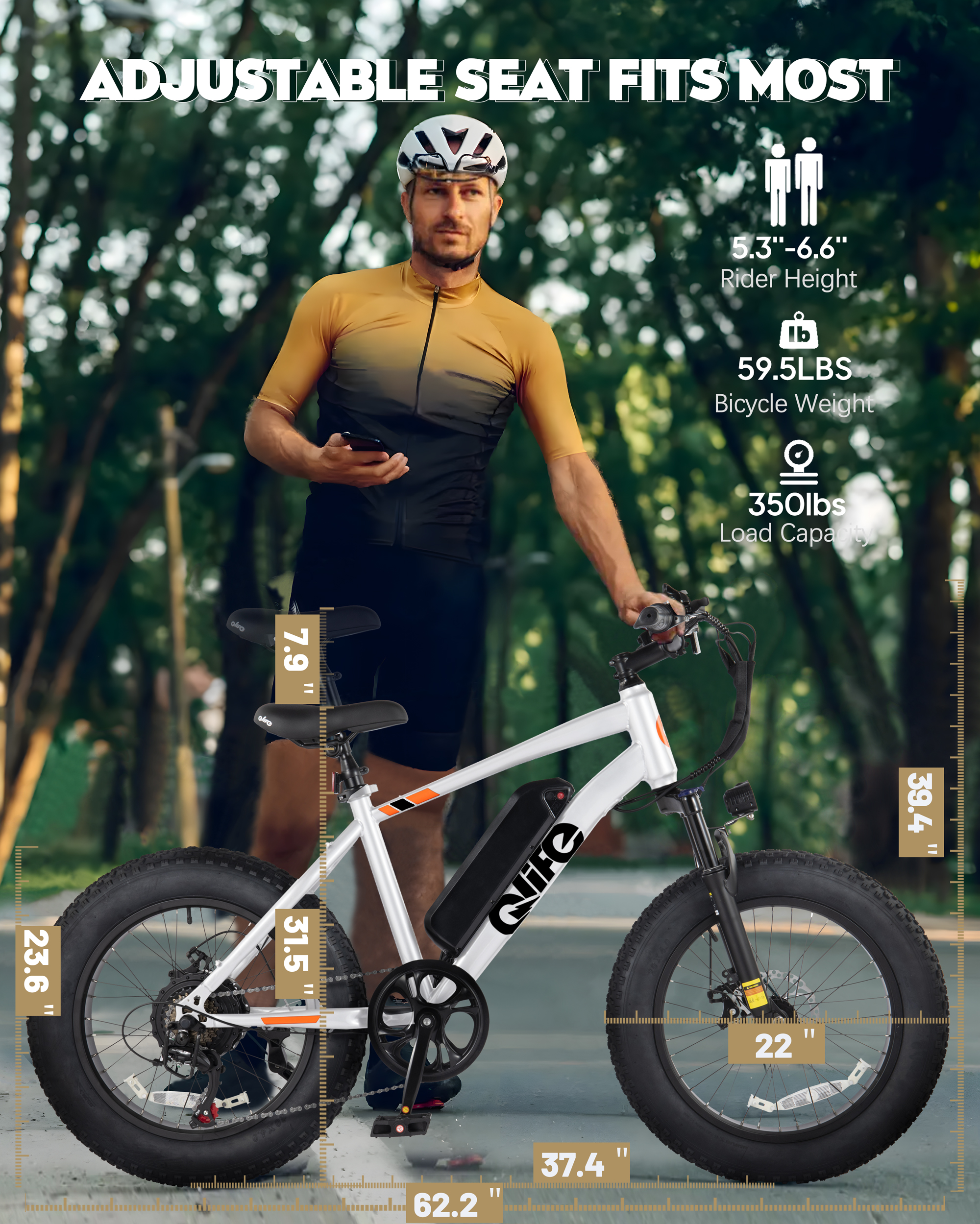 Qlife Racer Fat Tire Electric  - Tech Q 리뷰 및 가격